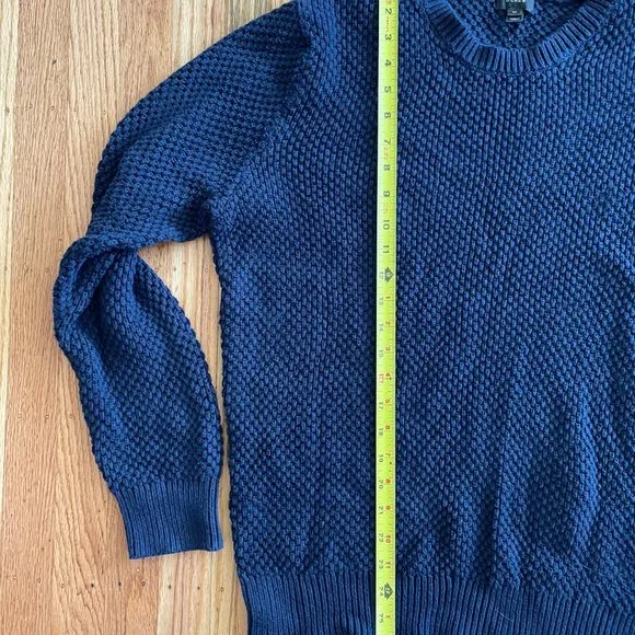 J Crew waffle knit cotton sweater Sz M - Picture 3 of 4